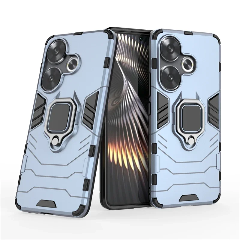 For Poco F6 X6 Pro Case Cover Capas New Shockproof Phone Back Armor PC Bumper Magnetic Ring Holder Cover Poco F5 X5 Pro Fundas