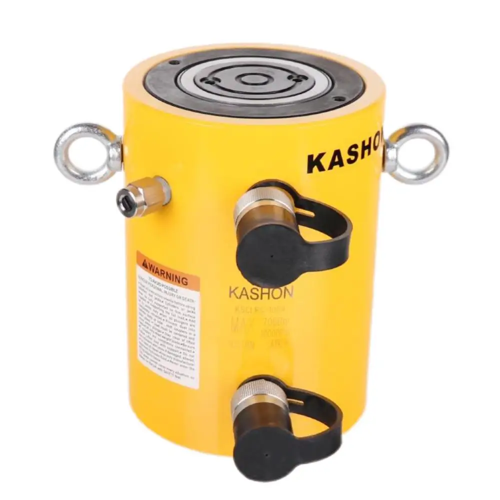 

CLRG-1006 KASHON 100 Ton Stroke 250mm Telescopic Double Acting Stainless Steel Hydraulic Cylinder High Tonnage 700 Bar ISO/CE