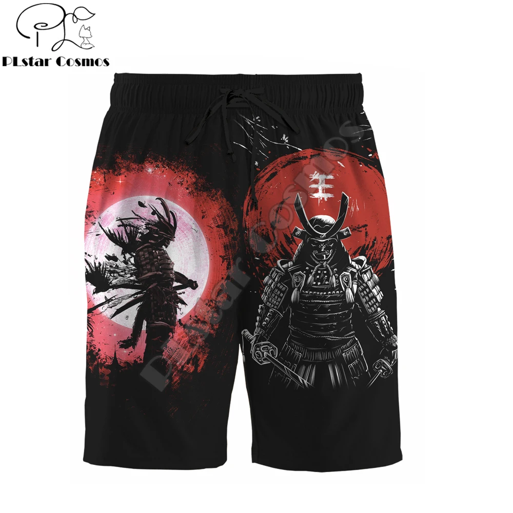 

Samurai and Dragon Tattoo 3D All Over Printed Men's Shorts Unisex Streetwear Shorts Summer style Polyester Casual Shorts DK-39