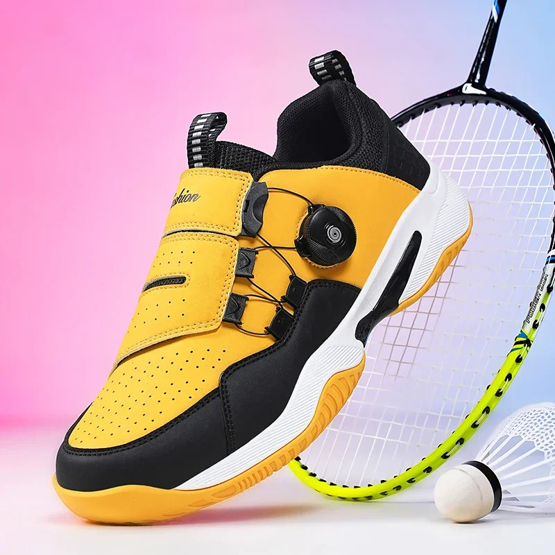 Big Size 35-47 Couples Badminton Shoes New Style Badminton Sneakers Shock-Absorbant Training Sneakers Outdoor Sports Shoes