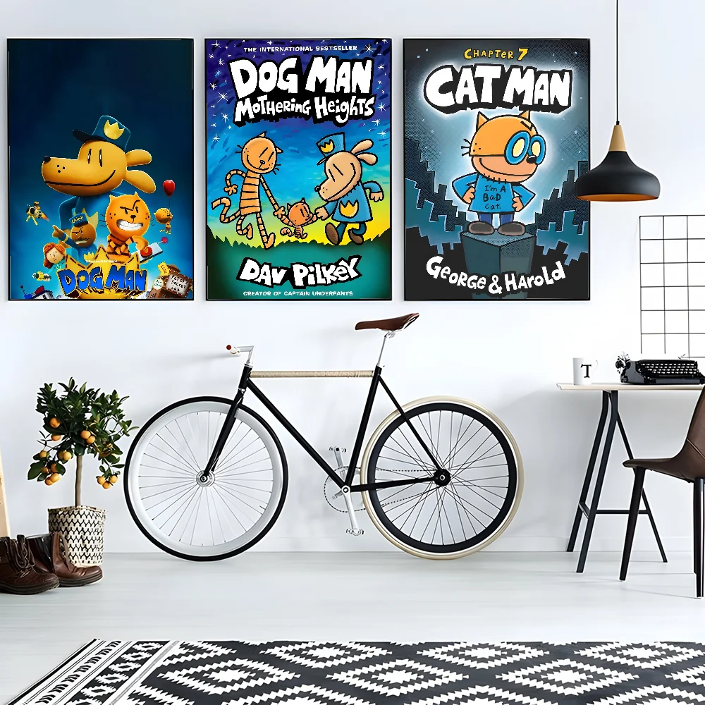 ملصق أنيمي DOG MAN عالي الدقة على الحائط اللاصق المقاوم للماء لغرفة المعيشة المنزلية وغرفة النوم والديكور الجمالي #3