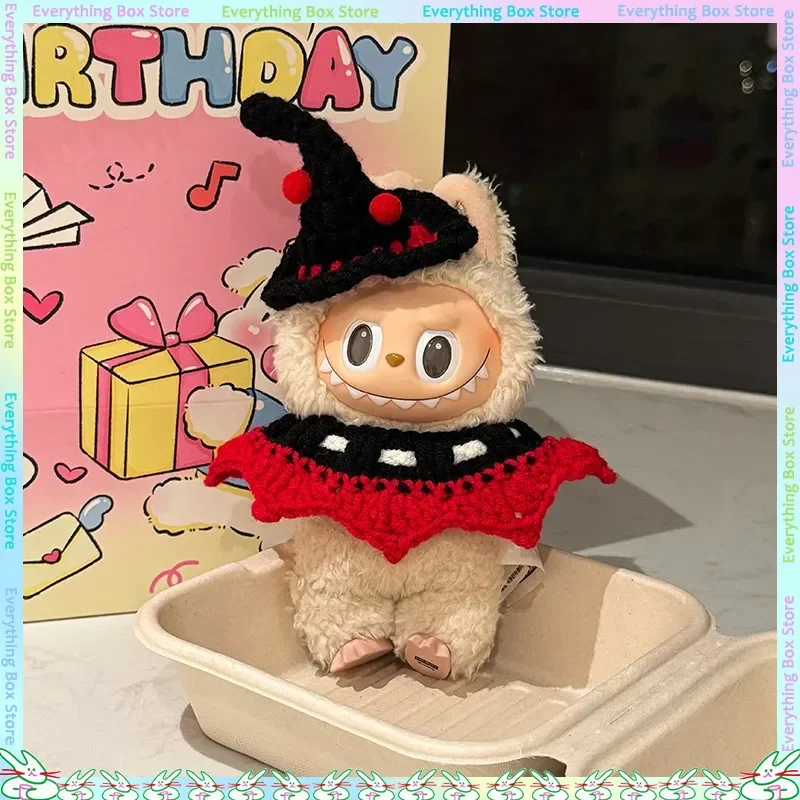 New For 17cm Cute Doll  Halloween Doll Set Suitable Pumpkin Hat Cotton Doll Neck Accessories Festival Doll Decoration