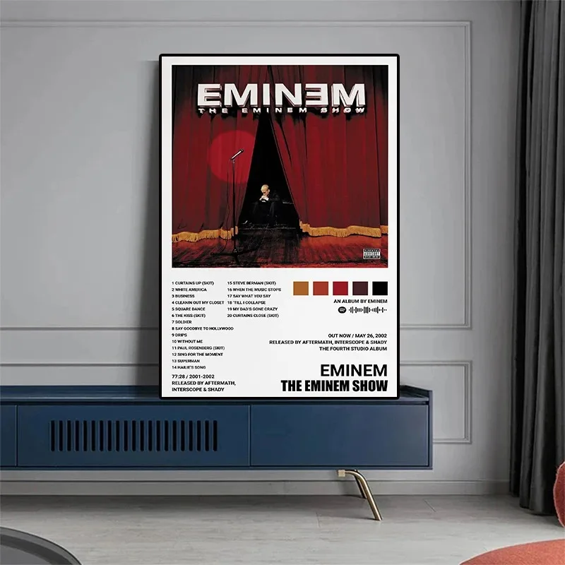 Pop Rapper Eminem poster aesthetic hip hop Singer Music Album Cover single Ep canvas print Wall Art student Dorm Room Decor