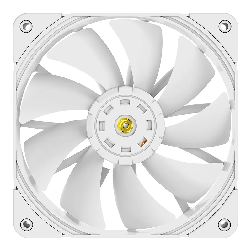 Pccooler-ventilador de refrigeración P120 PRO, gran flujo de aire de alta presión, potenciador de rendimiento, 120mm, silencioso, blanco, para ordenador de escritorio