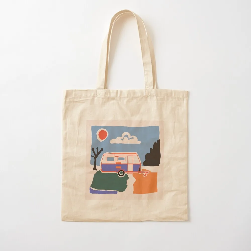 

Retro Vintage Caravan Tote Bag women bag Eco bag tote bags aesthetic