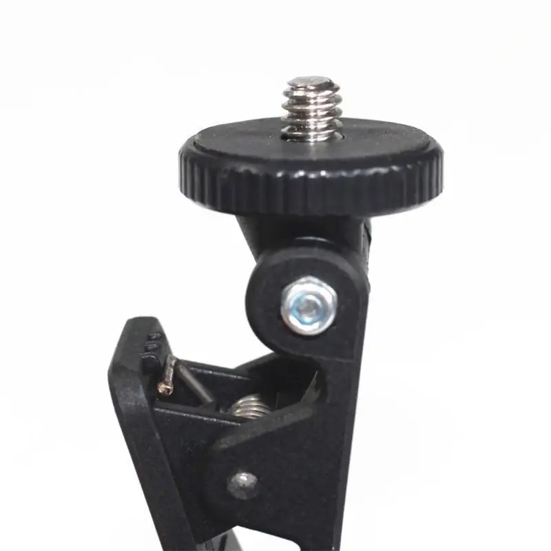 

652F Monitors Camera Mount Clamp Clip Phone Tripod Adapter 1/4 Screw Clamp for LCD Display Top Fill Light Holder Webcam Stand