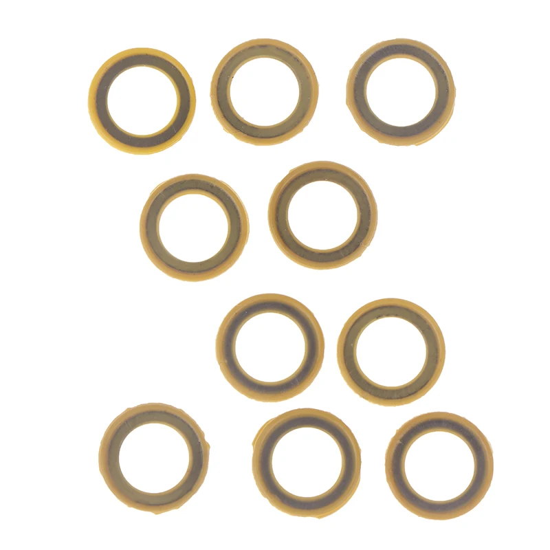 10x والعتاد حالة التشحيم النفط قابس التصريف غسالة طوقا 26-830749 ل ميركوري البحرية/Mercruiser أجزاء القوارب قارب المحرك #5