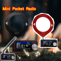 Upgraded Version Mini V3 SI4732 Full Band DSP Radio Pocket Receiver FM AM MW SW SSB with Headphone Amplifier 1.9inch IPS Screen