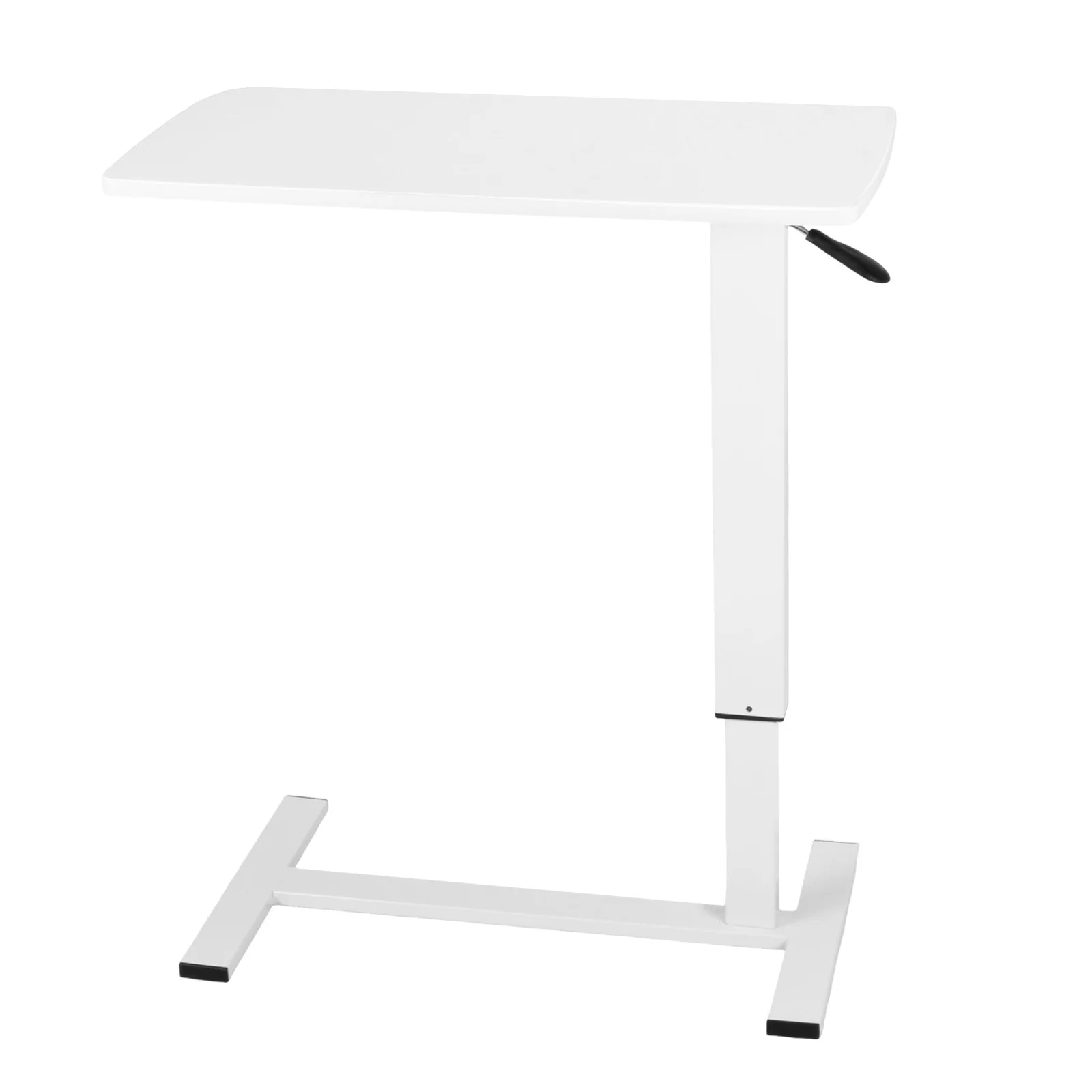 

Bed Rolling Laptop Table with Wheels Mobile Rolling Laptop Standing Desk 27.56-37.4in Adjustable Height for Hospital Home Use