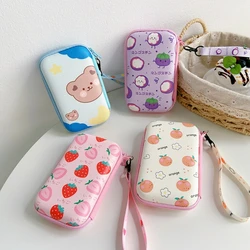 Cute Cartoon Fruit Pattern Headphone Data Cable Storage Case Charger Power Bank Rectangular Box EVA Zipper Bag Pocket Pouch