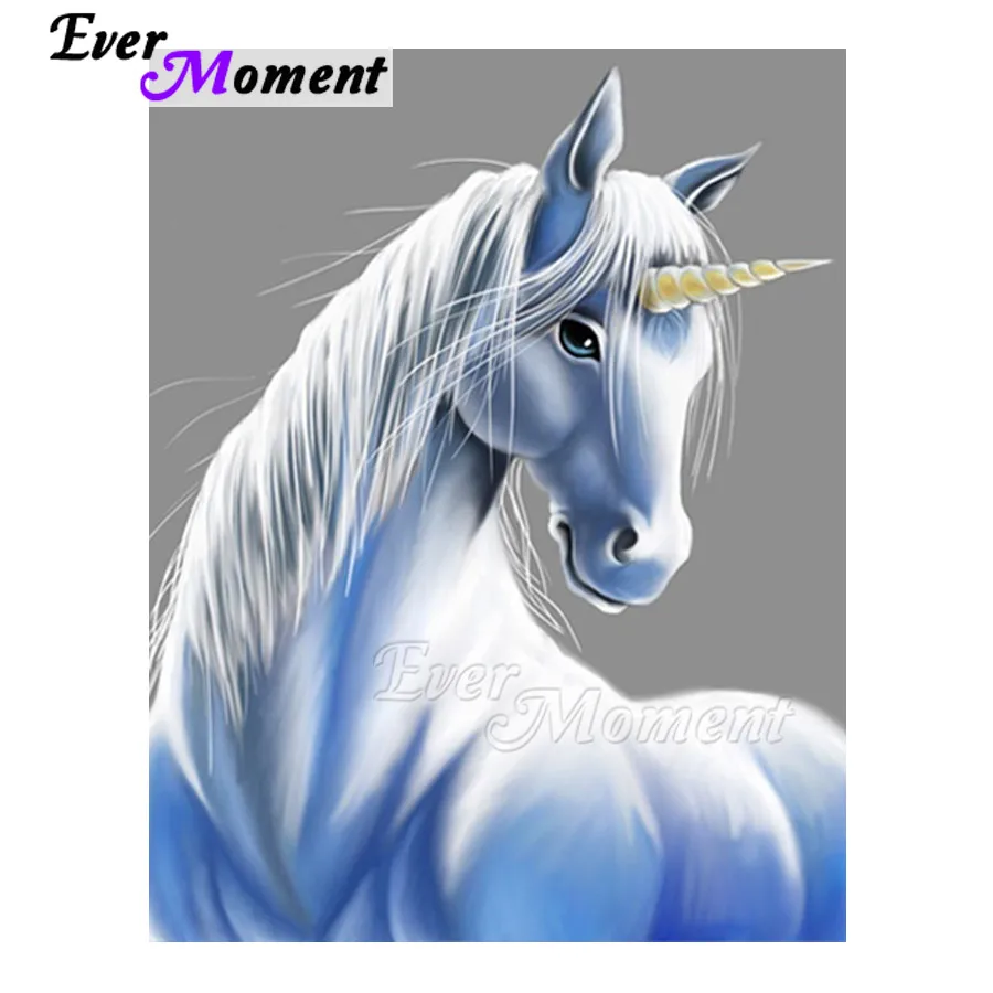 

Ever Moment Diamond Painting Handmade Full Square Drill Unicorn Picture Of Rhinestone Diamond Embroidery Cross Stitch ASF1512