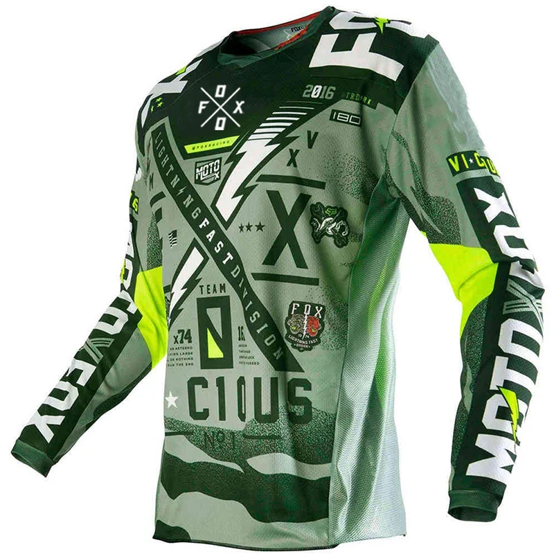 Bike Foxo MTB maglie da Mountain Bike maglia da Motocross uomo traspirante Off-Road Mtb maniche lunghe da corsa maglie da ciclismo ad asciugatura rapida