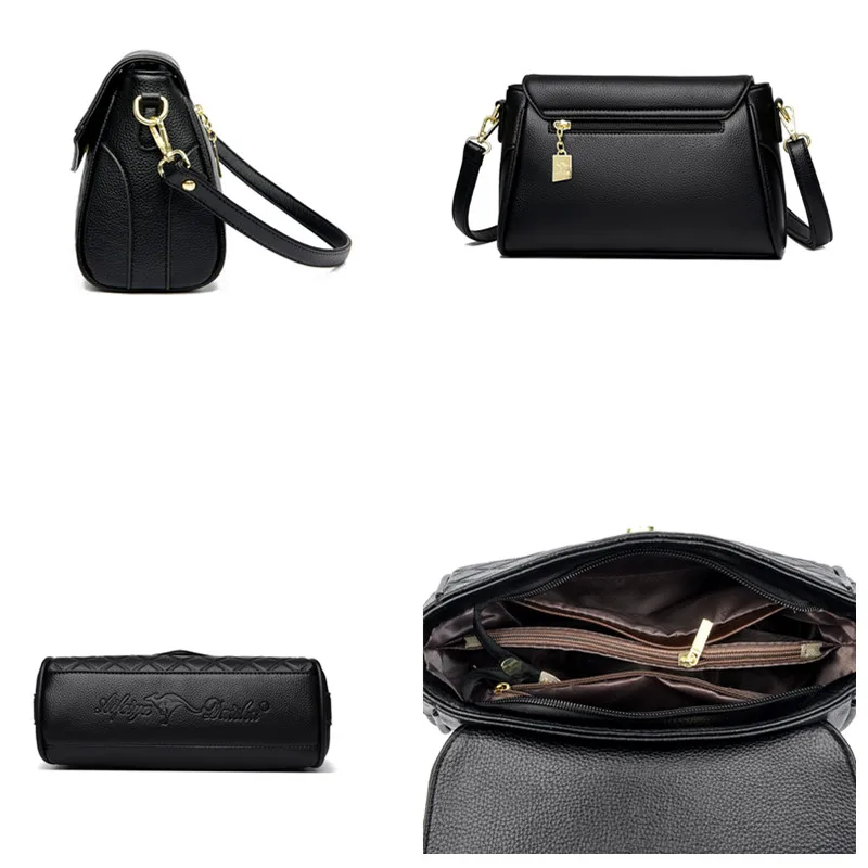 أزياء عالية الجودة بو الجلود حقيبة يد محفظة أنيقة المرأة بلون الكتف حقائب كروسبودي سيدة رسول حمل للفتيات