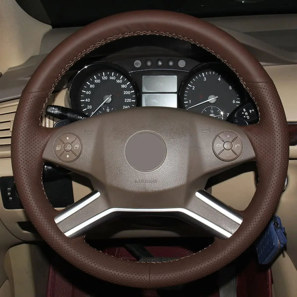 DIY Car Steering Wheel Cover For MERCEDES BENZ GL 320 gl350 GL 450 GL 550 ML 350 ML 550 R 320 R 350