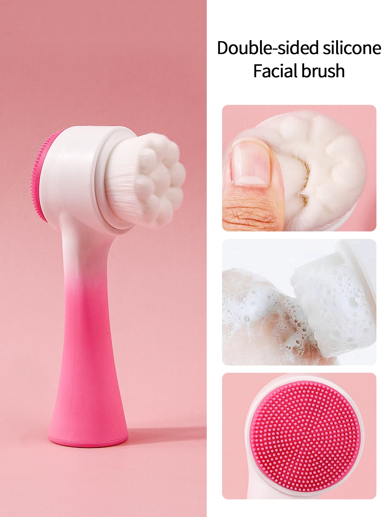 4 peças de faixa de cabelo de arco super absorvente/alça de pulso/escova facial + 2 peças de esponja sem entupimento em forma de leque de ovo