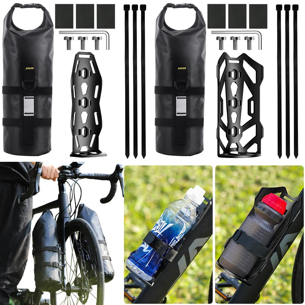 5L دراجة شوكة حقيبة دراجة شوكة حقيبة مقاوم للماء ركوب الدراجات حزمة عاكس حزام سعة كبيرة للدراجات الجبلية الطريق الدراجات