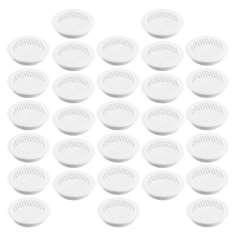 

50pcs 53Mm Ventilation Mesh Cover For Cabinet Door Heat Dissipation Decorative Vent Covers Cabinet Air Vent Kitchen Bathroom
