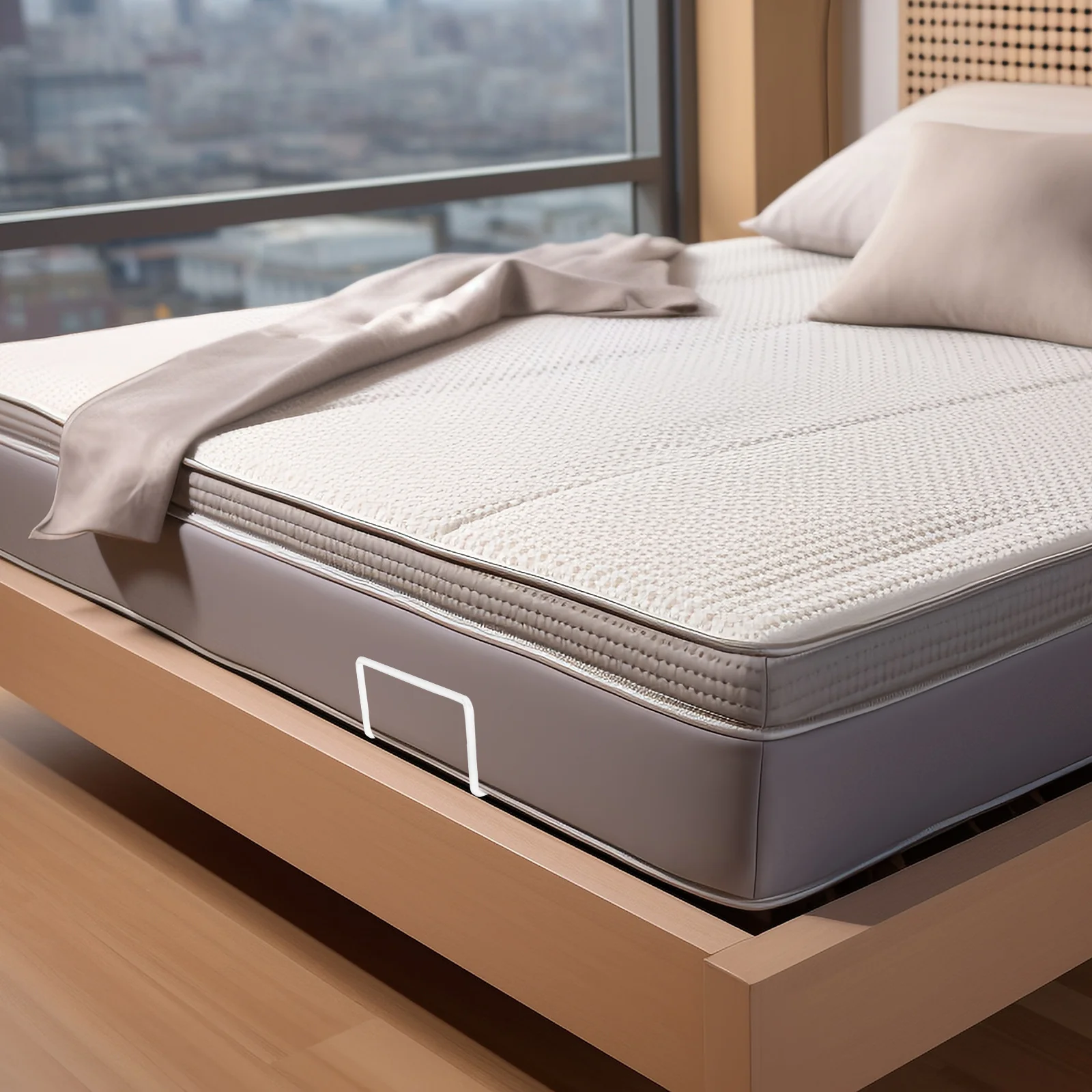 1Set Non Slip Mattress Gripper Bed Frame Holder Anti Slide Stoppers Retainer Bar Easy Install No Tools Required