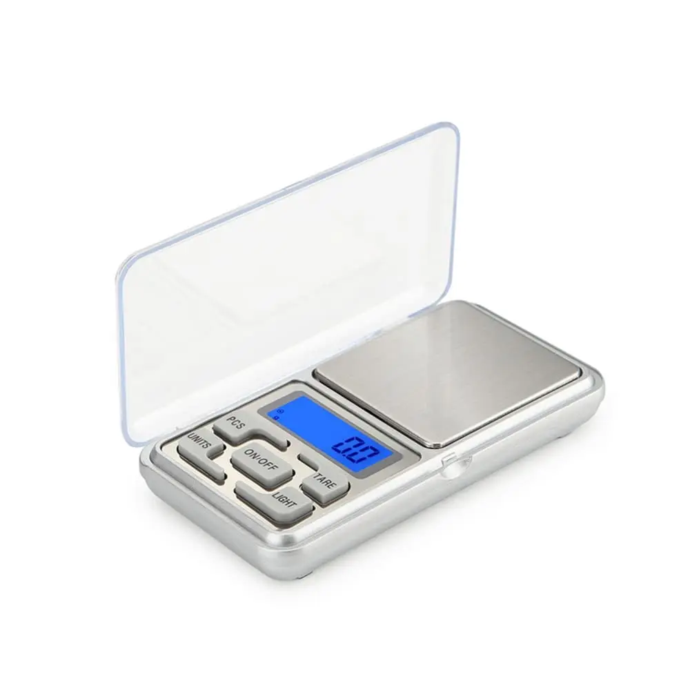 Balance de poche miniature haute précision 500g/0.1g, balance numérique portable pour bijoux, dispositif de pesage LCD précis et compact pour un transport facile