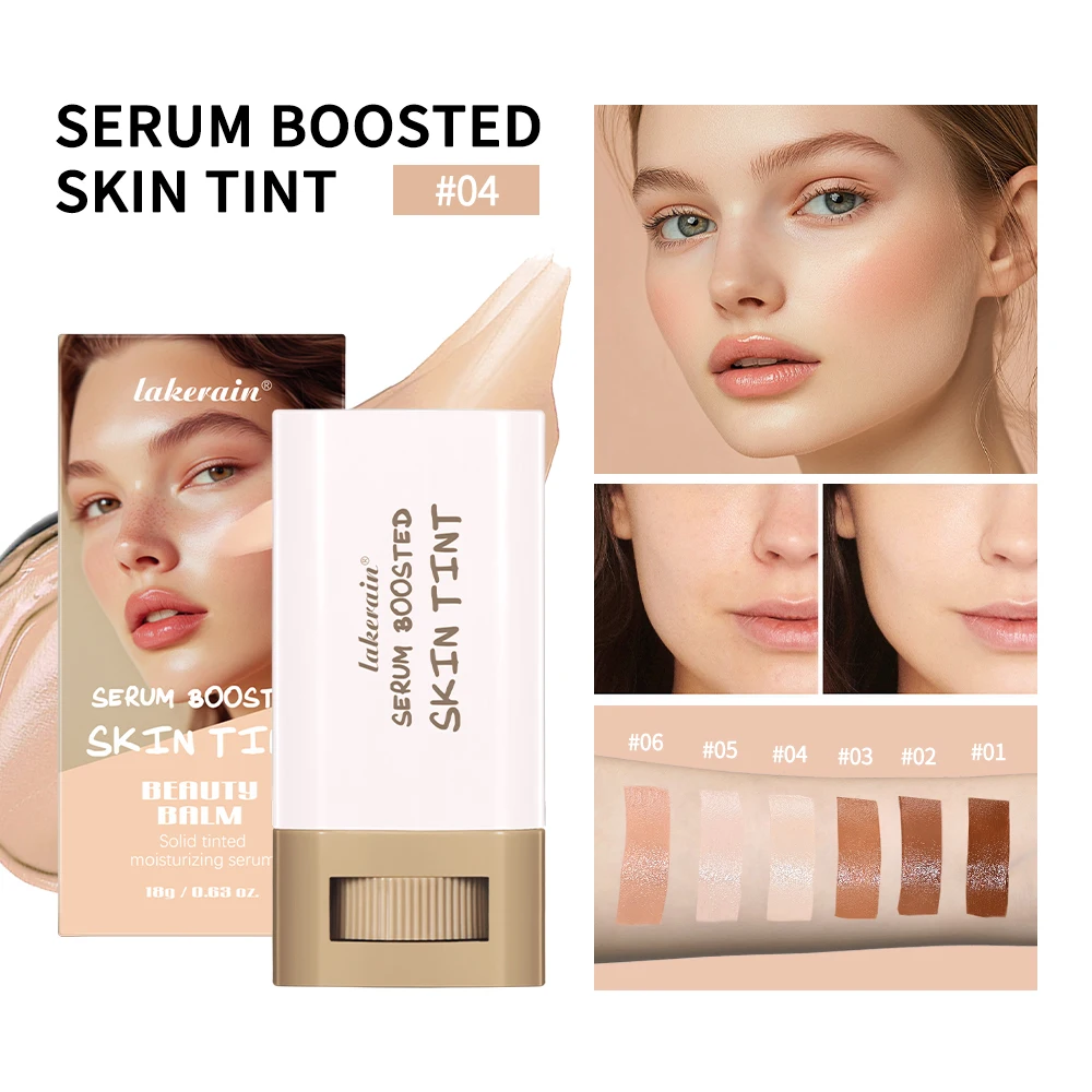 Beauty Balm Serum Boosted Skin Tint Foundation Stick Smooth Plumper Hight Coverage Travel Bronze Foundation Makeup