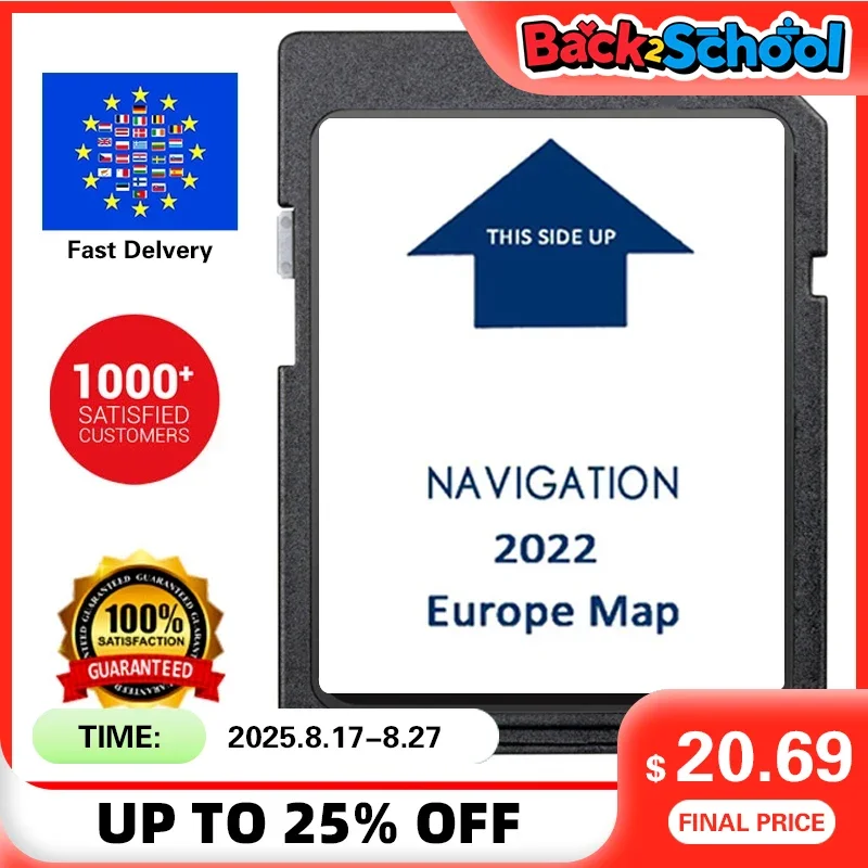 

for IVECO XP Daily Car Full Capacity Europe Map Version Software 2022 New GPS Navigation SD Card