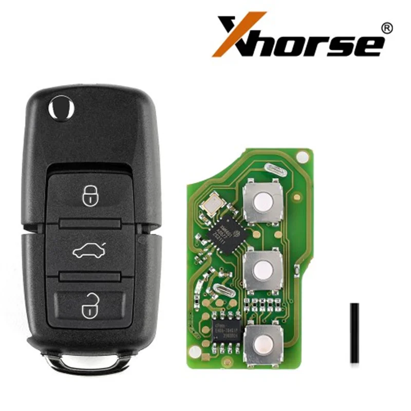 1PCS Xhorse Wire Remote Car Key for VVDI2 Mini Key Tool XKB501EN XKB506EN XKB508EN XKB510EN XKDS00EN  XKTO01EN XKMQB1EN XKKF20EN