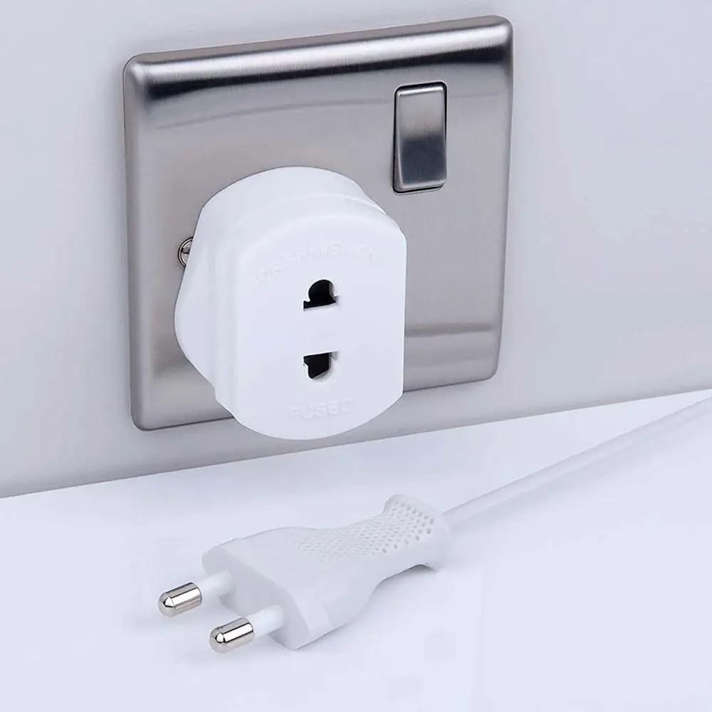 Socket UK Adapter Electrical Outlets EU 2 Pin To 3 Pin UK UK Plug Adapter EU to UK Socket Adapter EU To UK Plug Plug Converter