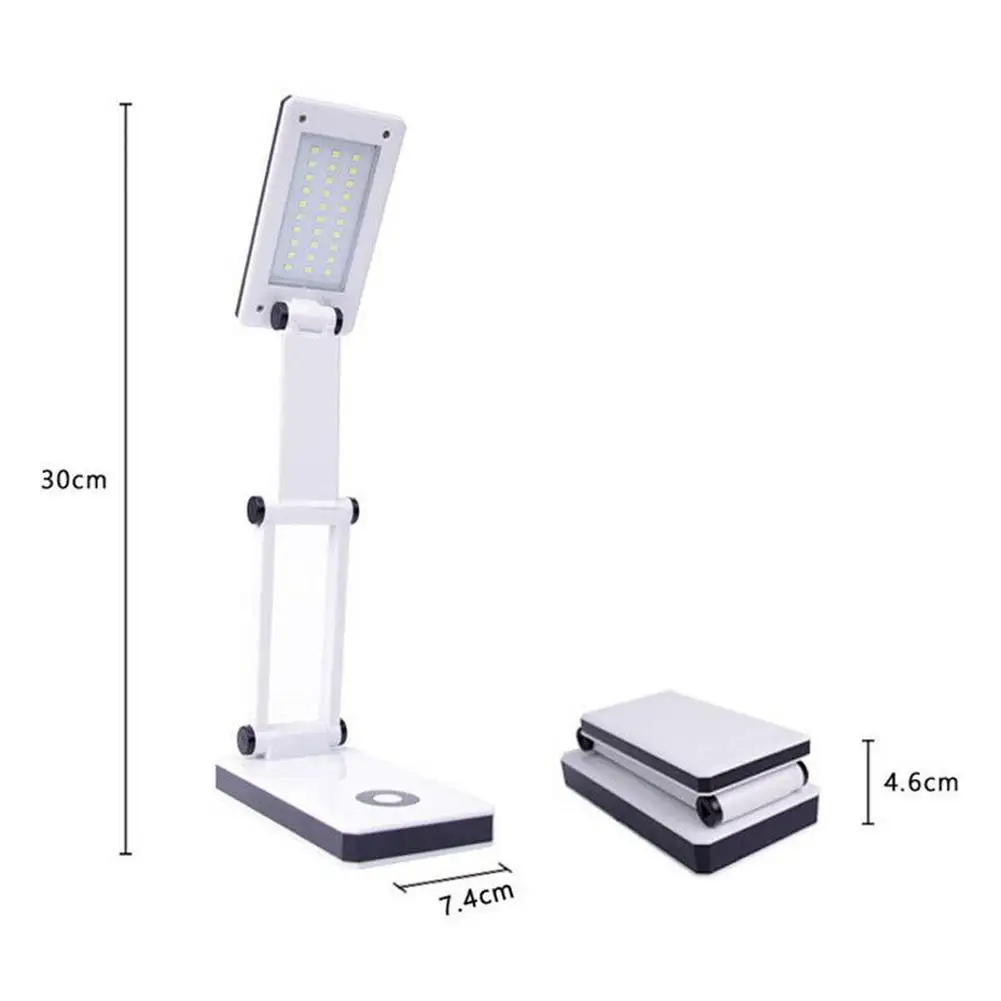 30led Foldable Lamp Portable USB Charging Energy Saving Reading Light 5w Rechargeable Led Desk Lamp For for Home Office Using