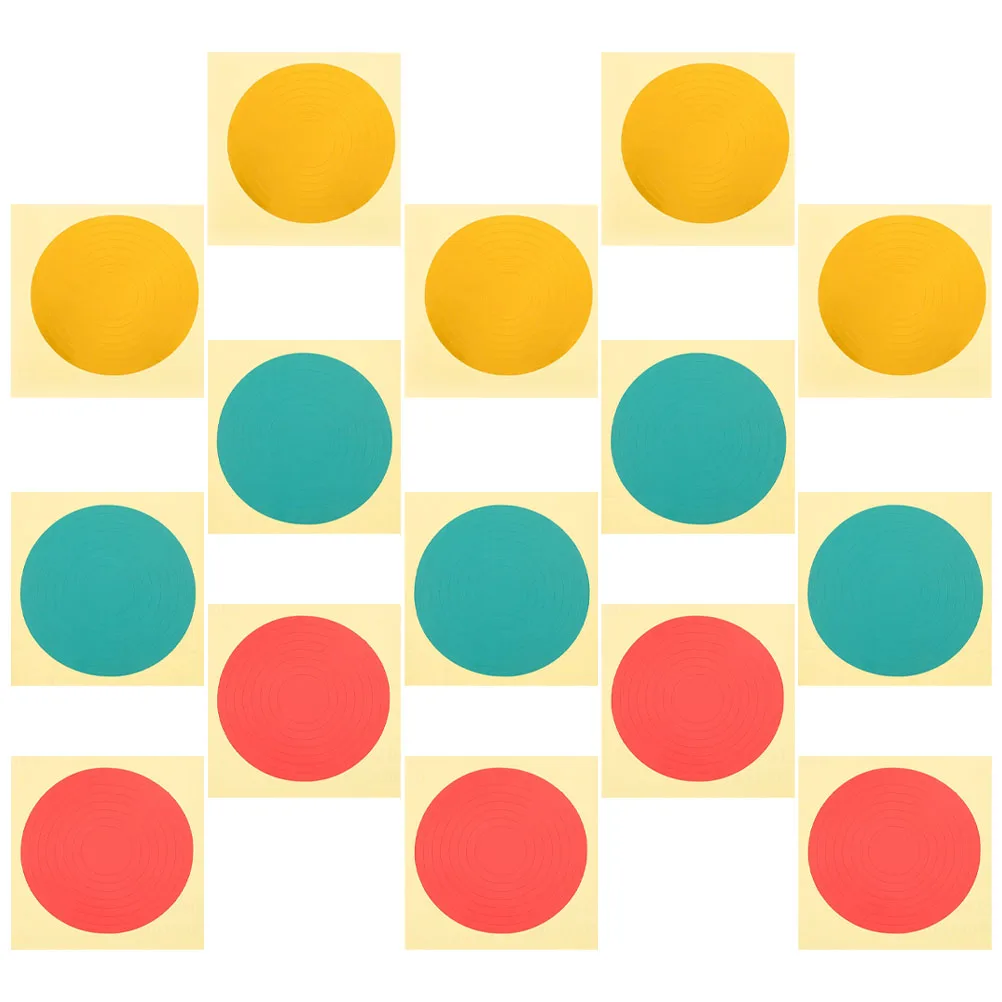 15 Pcs Gauge Identification Stickers Reflective Safety Reflective Circle Stickers PVC Adhesive Gas Tire Labels