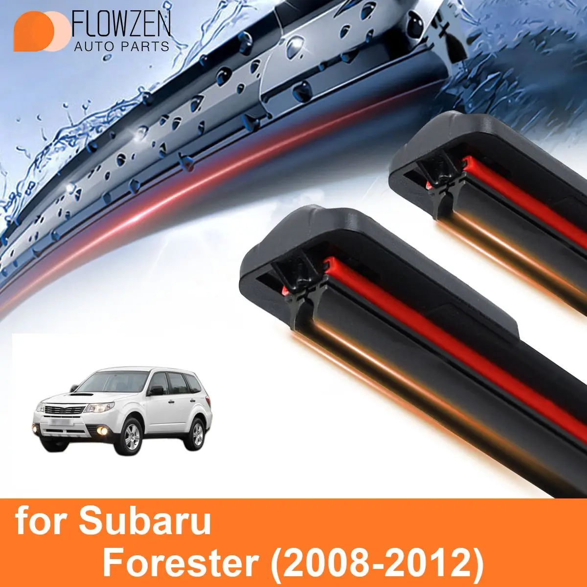 

Аксессуары для Subaru Forester, двойная резиновая безкаркасная бескаркасная проволочная шина, 2009, 2010, 2011, 2012