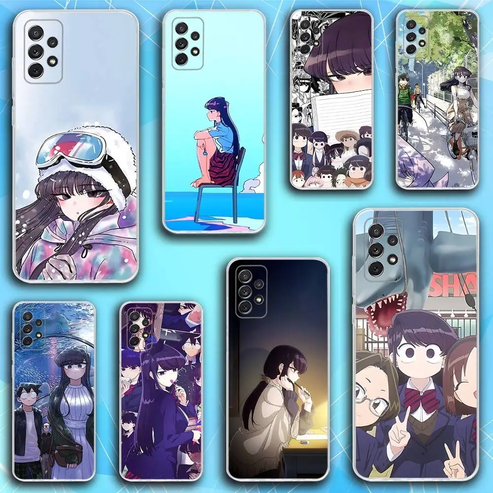 

K-Komi Cannot Communicate Phone Case For Samsung S30,23,21,22,20, FE lite,S10,9,8,7 PIus Note20ultra Soft Transparent
