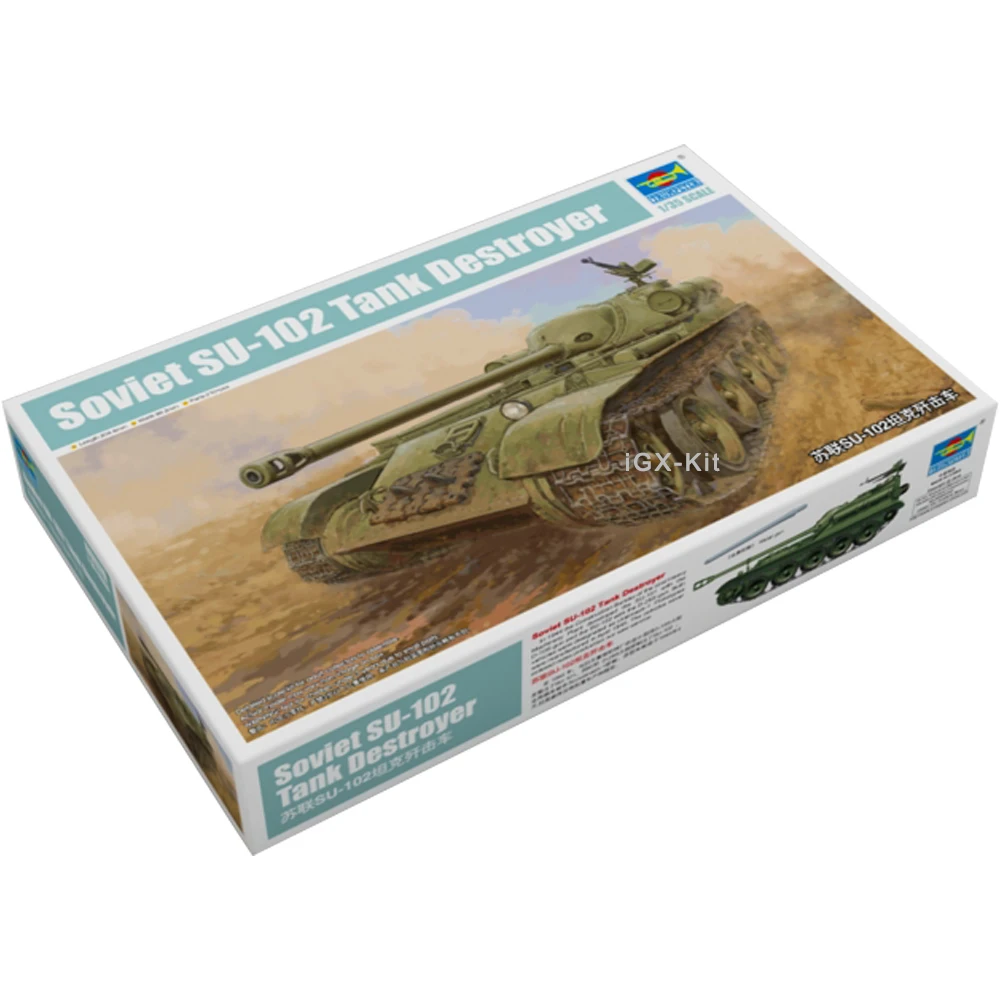 Trumpeter 09570 1/35 Soviet SU102 SU-102 SPA Tank Destroyer Military Assembly Plastic Gift Toy Model Building Kit