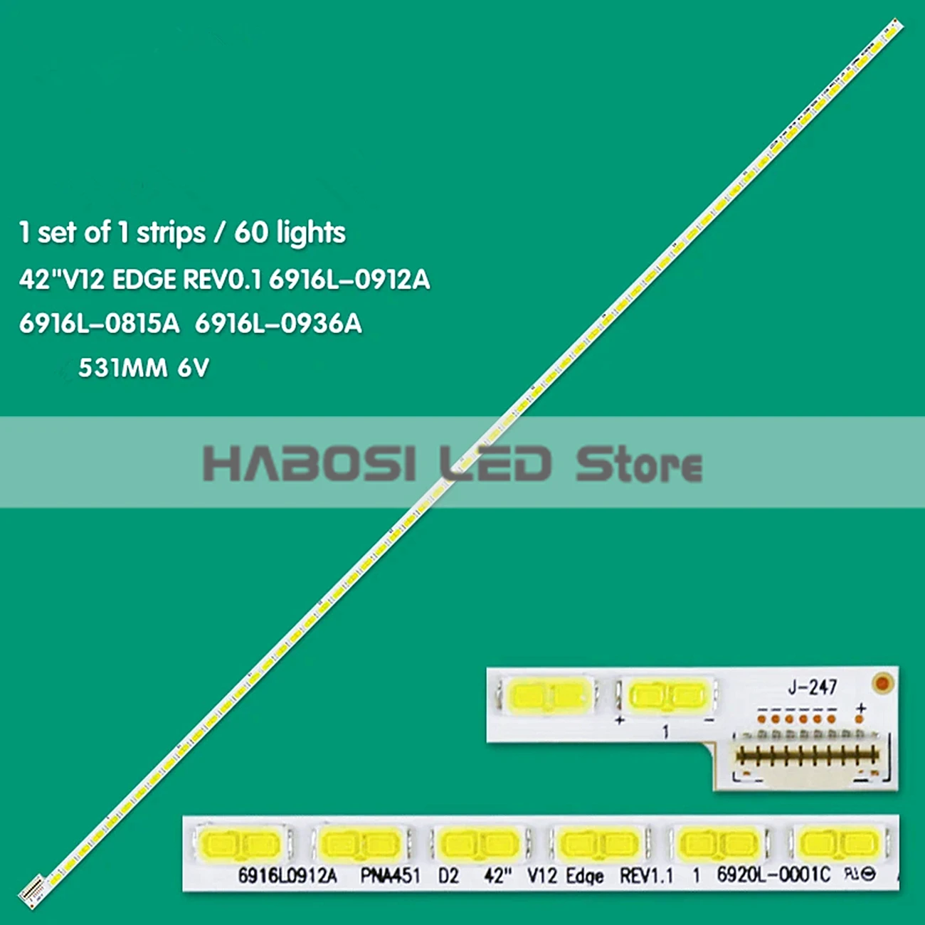 1pcs LED 42 V12 Edge REV1.1 6920L 0001C 6922L 0016A 6916L0936A LC420EUE-SEF1 SEM1 SEM2 SEM3 SEM4 SE M4 F1 M1 M2 M3 T420HVN01.0