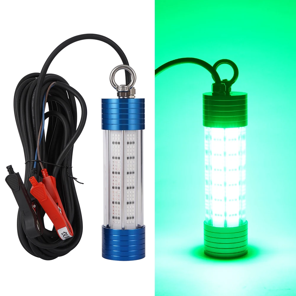 300W Hochleistungs-Unterwasser-Angelleuchte LED Fischlocklampe IP68 Wasserdicht Metallgehäuse Salzwassersicher Nacht-Köderlampe – Detail 8