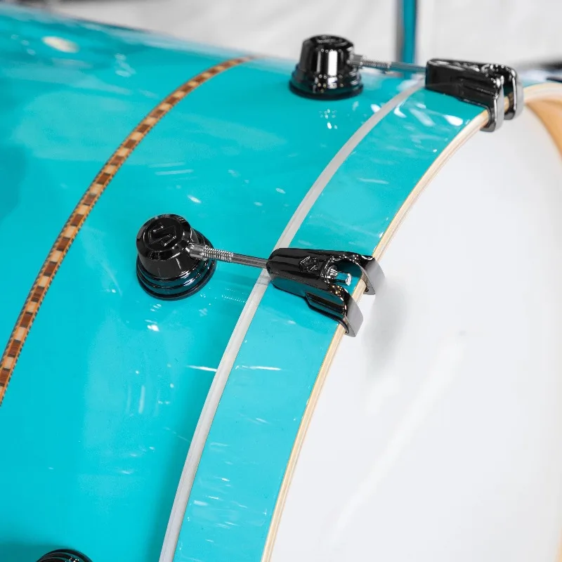 Cheap Factory Price Exclusive Glory Sound-Turquoise Mosaic Drum Set for Music Enthusiasts and Studio Performances