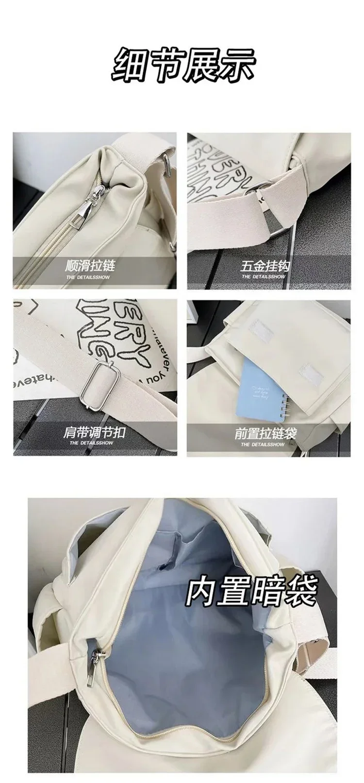 น่ารัก Kawaii, สีดําสีขาว, Honkai: Star Rail, นักเรียนเด็กวัยรุ่น, อะนิเมะ Messenger กระเป๋าสะพายข้างสําหรับโรงเรียนหญิงชาย