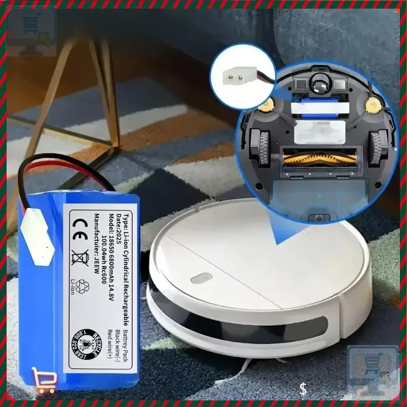 

--+[ 144V 6800mAh 4S1P Replacement Liion battery suitable for Xiaomi G1 Mi Essential MJSTG1 robot vacuum cleaner ];;++;';