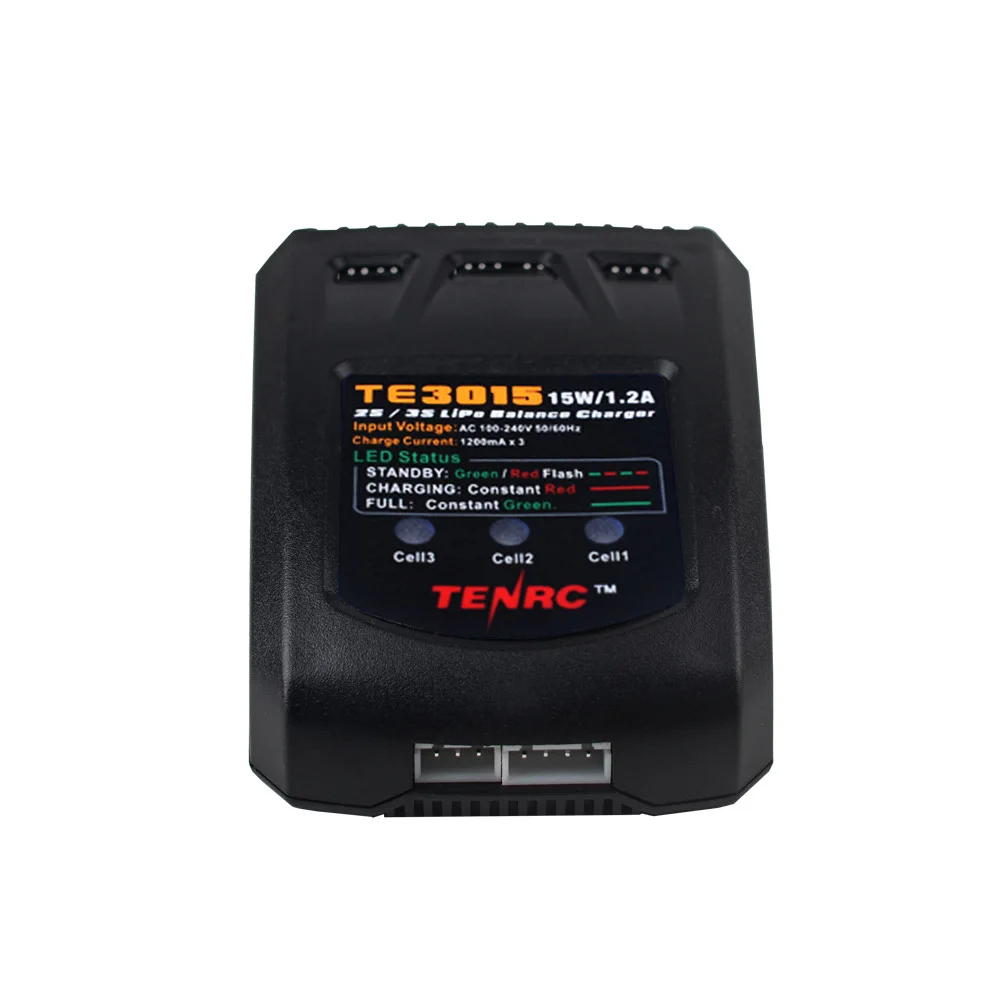 TE3015 Aircraft Model Car Model Balance Charger 7.4V 11.1V Lithium Battery High Current Fast Charge 15W 1.2A 2-3S