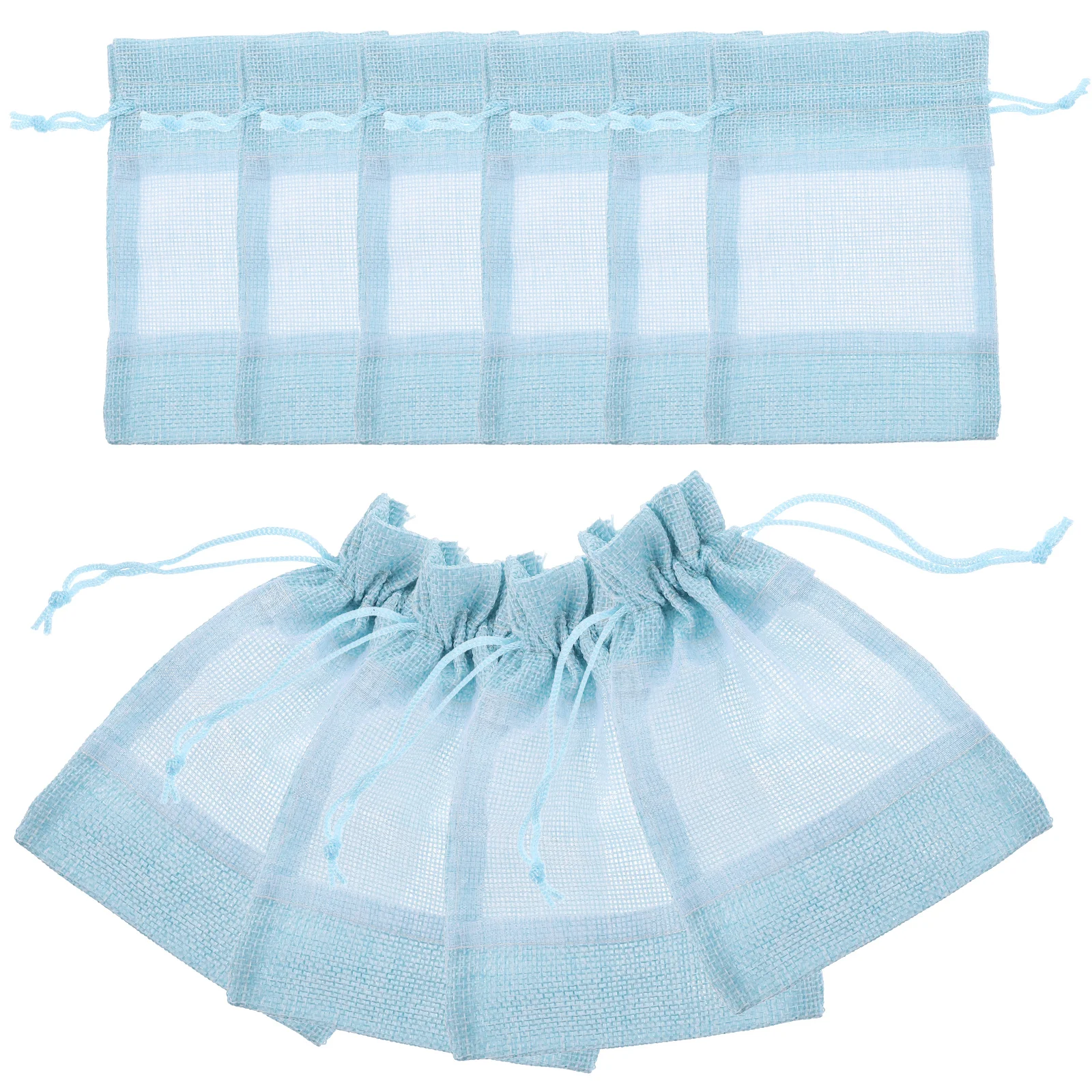 

Linen Mesh Bag Small Bags for Jewellery Empty Sachets Storage Jewelry Drawstring Party Favor