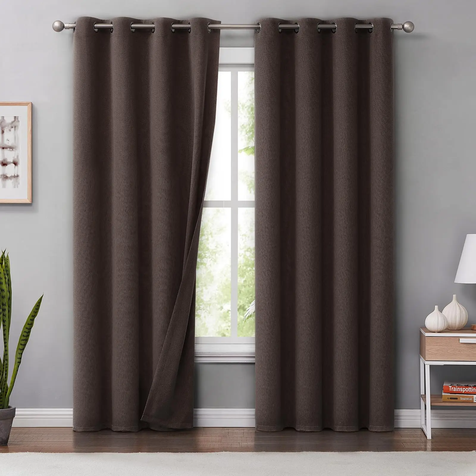 350cm Height Custom Made 100% Blackout Curtains Extra Long Faux Linen High Ceiling Window Living Room Bedroom Curtains