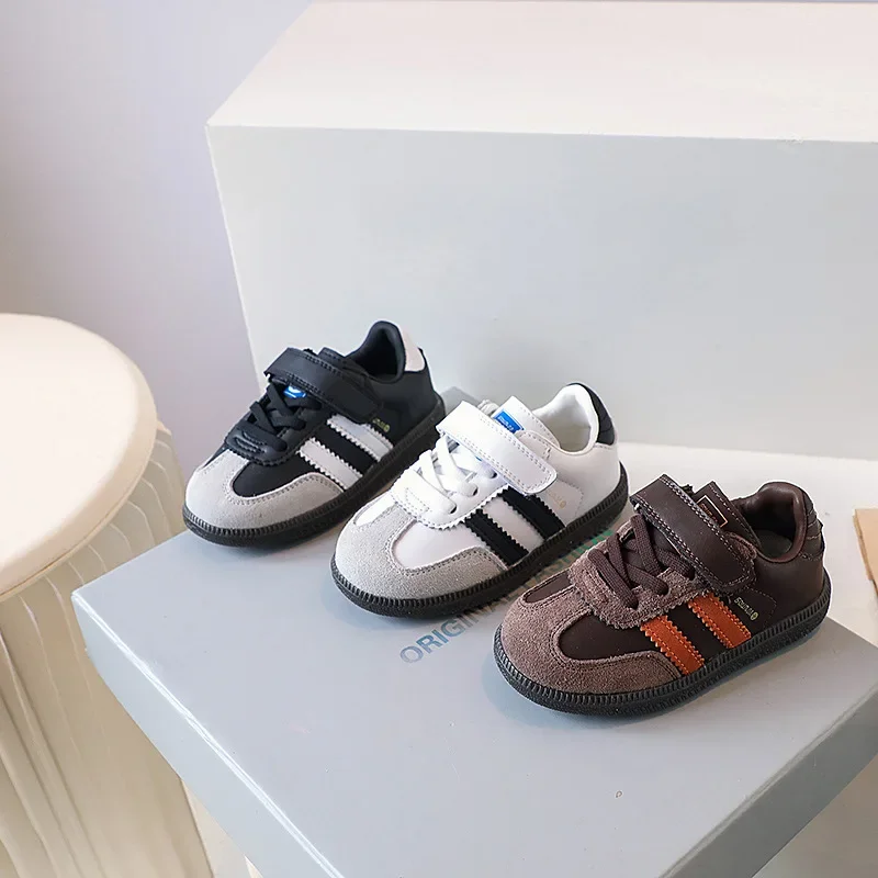 Baskets décontractées pour enfants, chaussures de planche respirantes, chaussures de sport pour petits enfants, mode pour garçons et filles, printemps et automne, nouveau