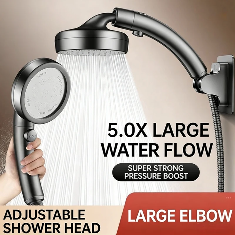 

Набор из 1 съемной душевой лейки с высоким давлением, ручной, для экономии воды, для дома и отеля, распылитель для ванной комнаты