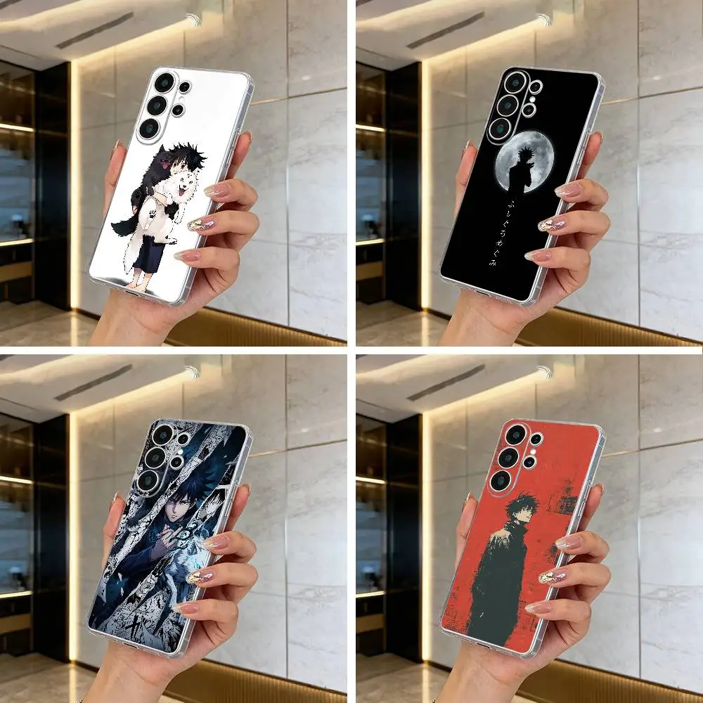 

Megumi Fushiguro-J-Jujutsu- K-aisen Clear Phone Case for Samsung S25, S24, S21, S22, S23, S30, Ultra, S20, Plus, FE, Lite