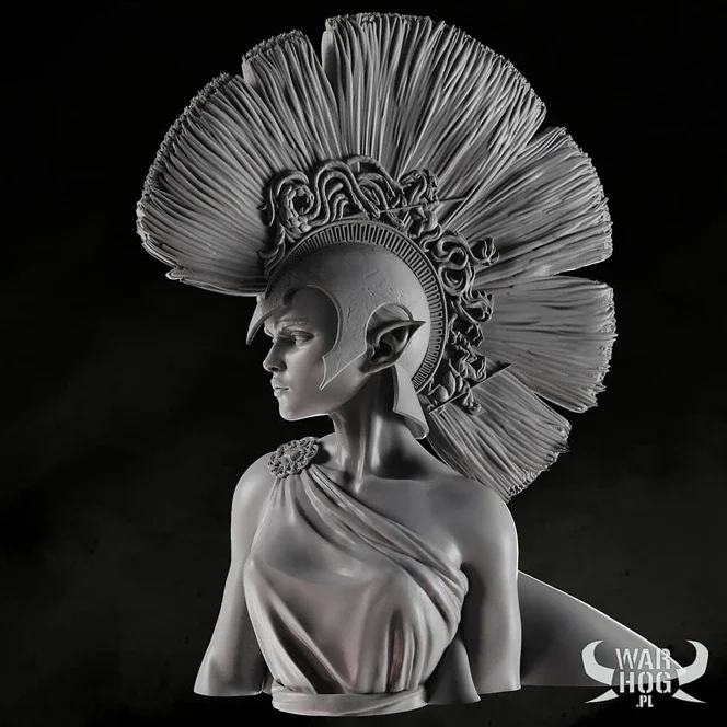 

Комплект бюста модели из смолы 1/10 (бесцветная самосборка) A-1819