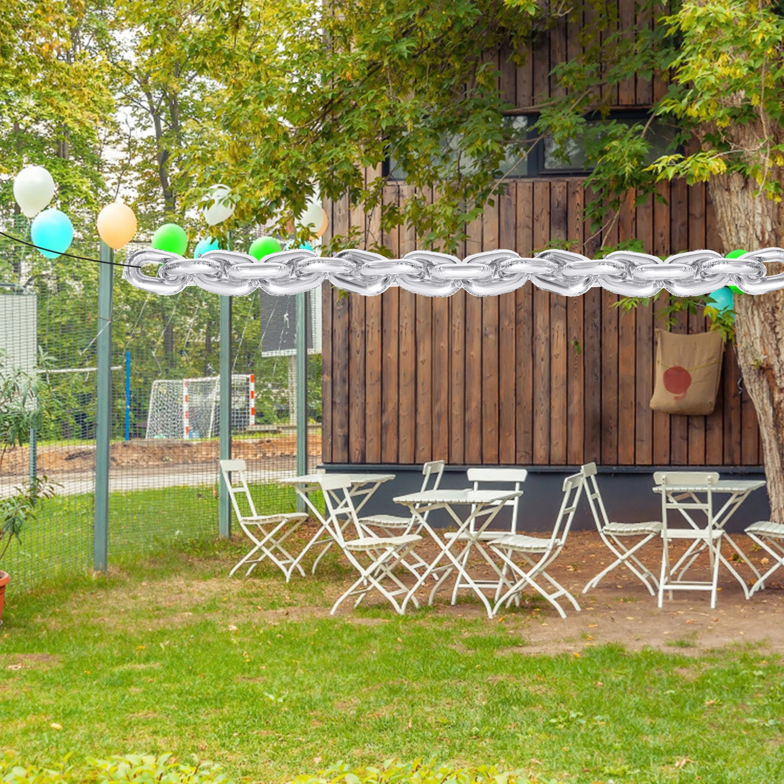 

20 Pcs Aluminium Foil Balloons Silver Chain Baby Number Reusable Party Decoration Supplies Balloon for Birthday