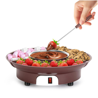 A98I-Cute For Melting Pot 10Oz MINI Electric Chocolate Fondue Fountain Warmer Machine For Milk Chocolates Cheese Butter