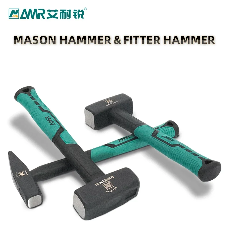 Stone Hammer Fitter  Four Angle Iron Hammer Woodworking Decoration One Household Stone Masons Tool Hammer