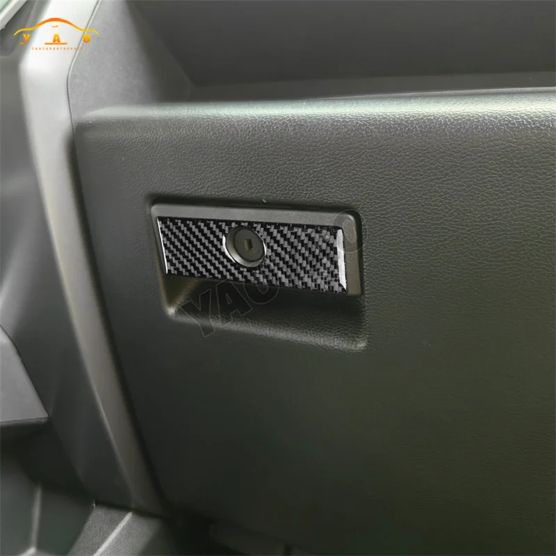 Передняя ручка для хранения пассажира, декоративная крышка, наклейка, аксессуары для салона автомобиля, углеродное волокно для Ford Raptor F150 2015-2020