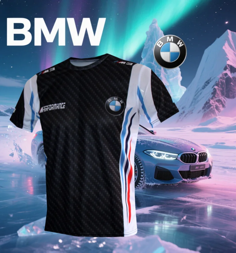 

Мужская футболка BMW, лето 2025 года, с короткими рукавами, мотоциклетная брендовая гоночная новинка, быстросохнущая, удобная, повседневная, свободная, модная, дышащая