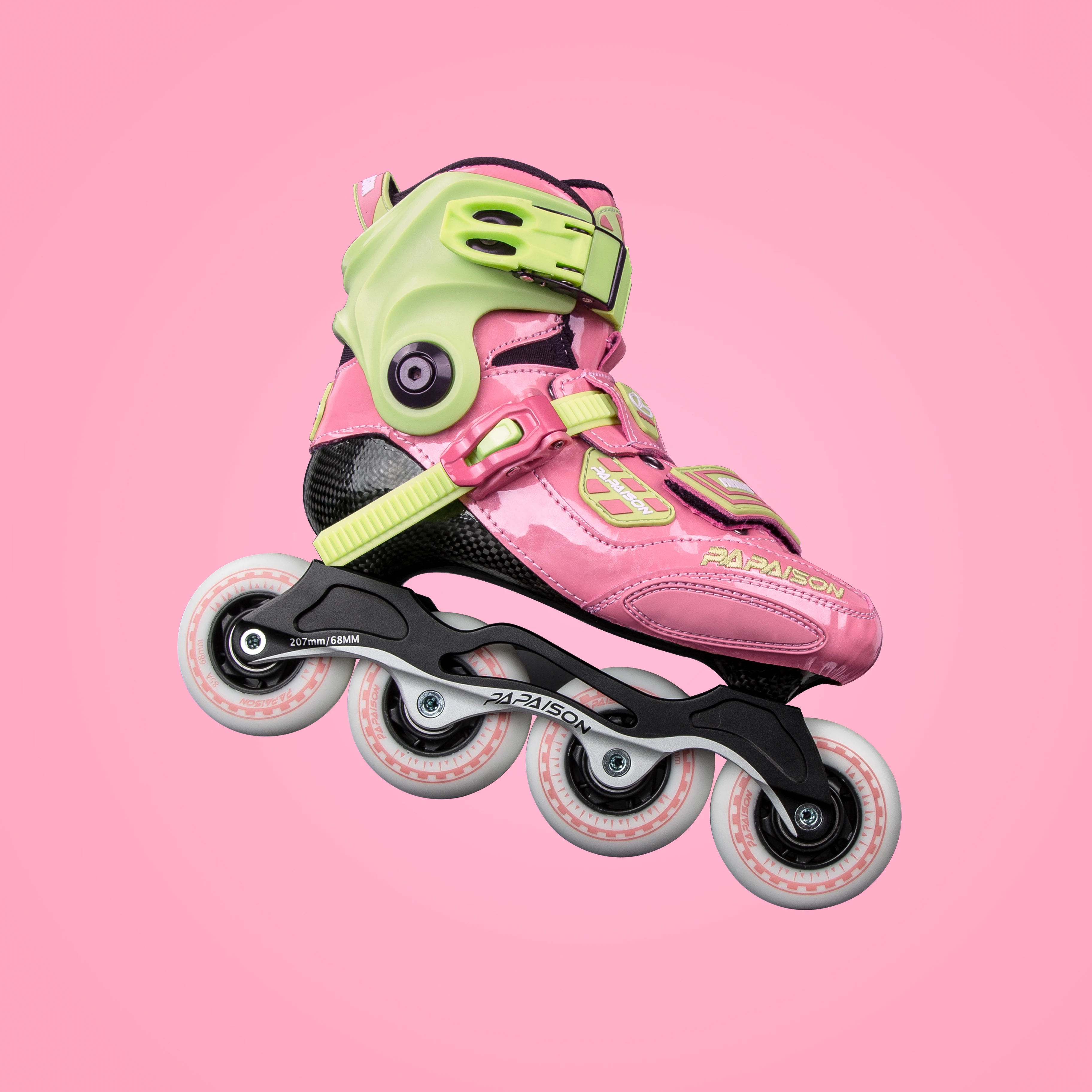 

2023 new arrival professional carbon fiber base slalom skates inline skates PU 4 wheels durable skates for adults kids